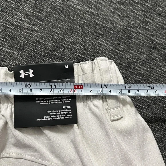 Under Armour Pants Mens Medium White UA Unstoppable Utility Cargo Polyester